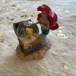 The Little Mermaid Ariel & Flounder Vintage Disney Waterglobes 2000
